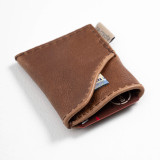 Leather Credit Card Holder - Pepper - 4