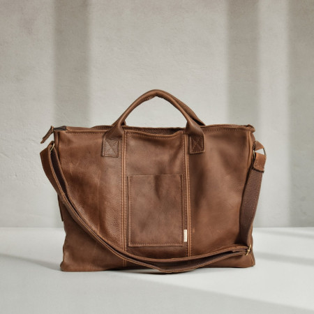 Sterling Leather Laptop Bag - Butterscotch - 1