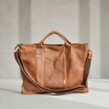 Sterling Leather Laptop Bag - Ginger - 1