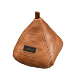 Leather Triangular Door Stopper - Black - 4