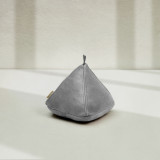 Leather Triangular Door Stopper - Pepper - 1