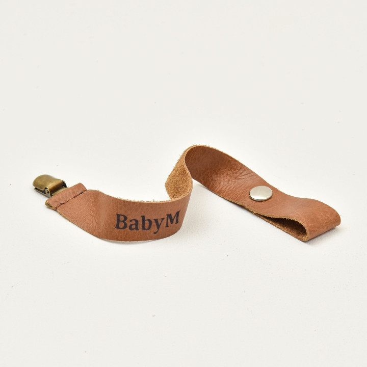 Leather Dummy Clip - Ginger - 2