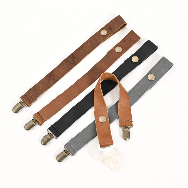 Leather Dummy Clip - Ginger - 3