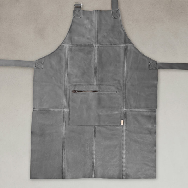 Full Leather Apron - Pepper - 1