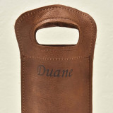 Single Leather Wine Bag - Single - Butterscotch - 2