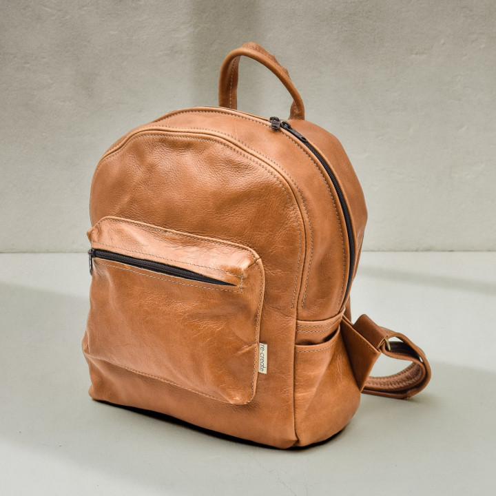 Daily Leather Backpack - Ginger - 1