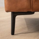 Tulbagh Full Corner Leather Couch - Ginger - 6
