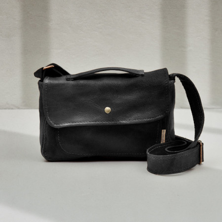 Tinka Leather Crossbody Bag - Midnight