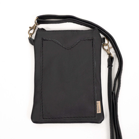 Scout Leather Cellphone Pouch - Mystique Black - 1