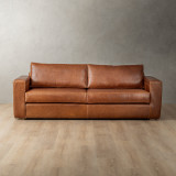 Clanwilliam 3-Seater Leather Couch - Butterscotch - 1