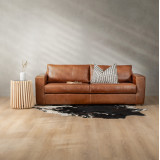 Clanwilliam 3-Seater Leather Couch - Butterscotch - 2