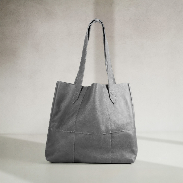 Shopper Sustainable Leather Tote - Pepper - 1