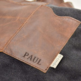 Weekender Canvas and Leather Duffel Bag - Light - 2