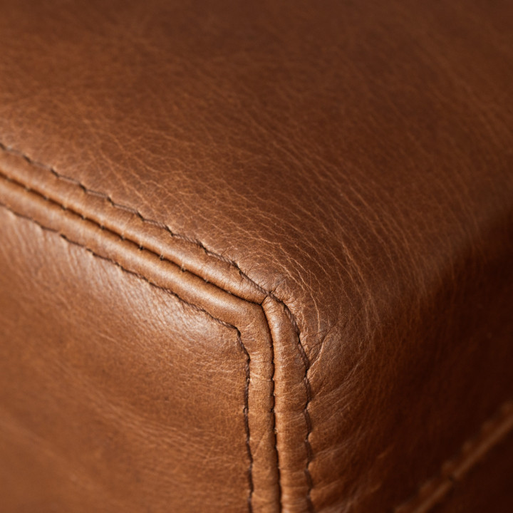 Clanwilliam 3-Seater Leather Couch - Butterscotch - 3