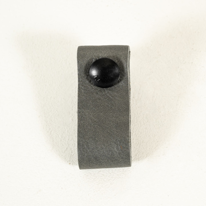 Leather Pull Strap Drawer Handle - Pepper - 1