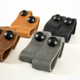 Leather Pull Strap Drawer Handle - Pepper - 2