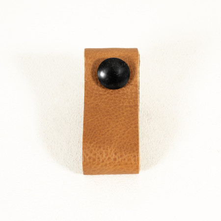 Leather Pull Strap Drawer Handle - Ginger
