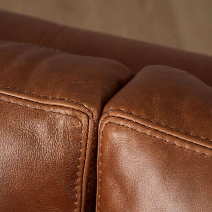 Clanwilliam 3-Seater Leather Couch - Butterscotch - 5