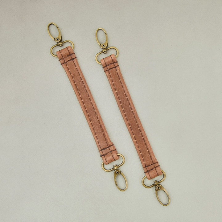 Leather Stroller Straps - Ginger - 1