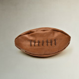 Leather Rugby Ball Toiletry Bag - Butterscotch - 1