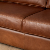 Clanwilliam 3-Seater Leather Couch - Butterscotch - 6