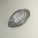 Leather Rugby Ball Toiletry Bag - Pepper - 1