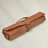 Leather Knife Roll Bag (Utility Roll) - Butterscotch - 1