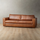 Clanwilliam 3-Seater Leather Couch - Butterscotch - 11