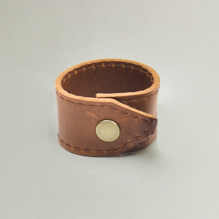 Leather Napkin Rings - Pepper - 2