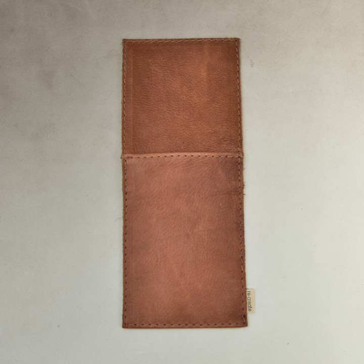 Leather Pouch Cutlery Holder - Butterscotch - 1