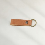Leather Keyring (Loop) - Ginger - 1