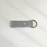 Leather Keyring (Loop) - Pepper - 1