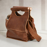Nosh Leather Lunch Bag - Butterscotch - 1