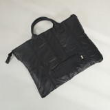 Quill Leather Laptop Pouch - Mystique Black - 1