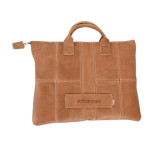 Quill Leather Laptop Pouch - Ginger - 4
