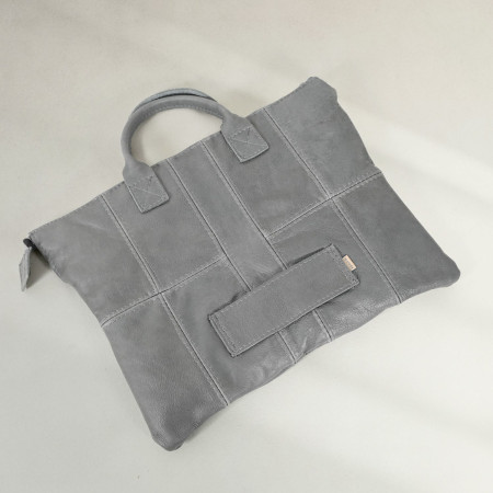 Quill Leather Laptop Pouch - Pepper