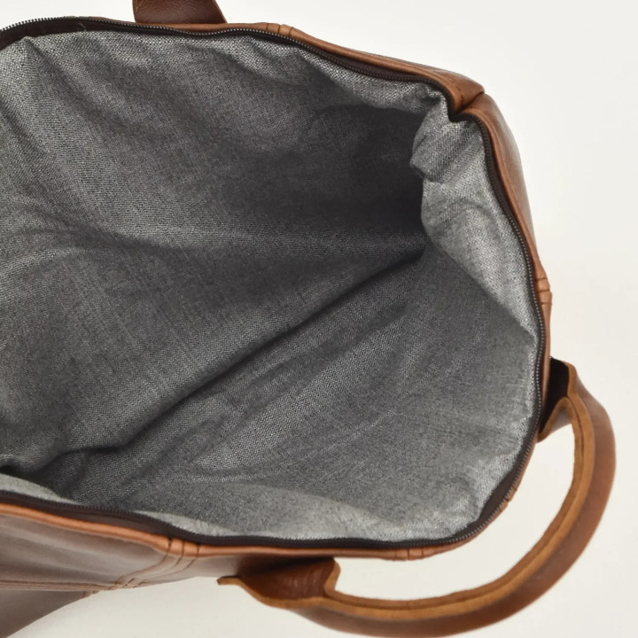 Quill Leather Laptop Pouch - Pepper - 2