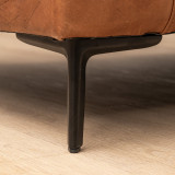 Tulbagh Leather Corner Couch with XL Daybed Left - Butterscotch - 12