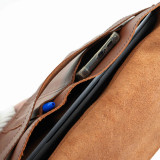 Envelope Leather Laptop Sleeve - L - WH Caramel - 4