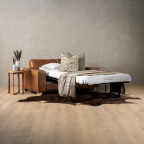 Karoo Leather Sleeper Couch - Butterscotch - 1