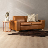 Karoo Leather Sleeper Couch - Butterscotch - 2