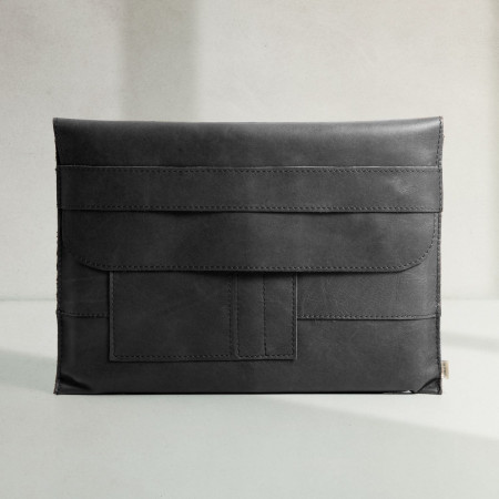 Leather Laptop Sleeve - Black - 13/14 inch - 1