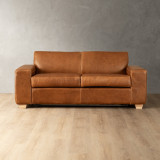 Karoo Leather Sleeper Couch - Butterscotch - 4