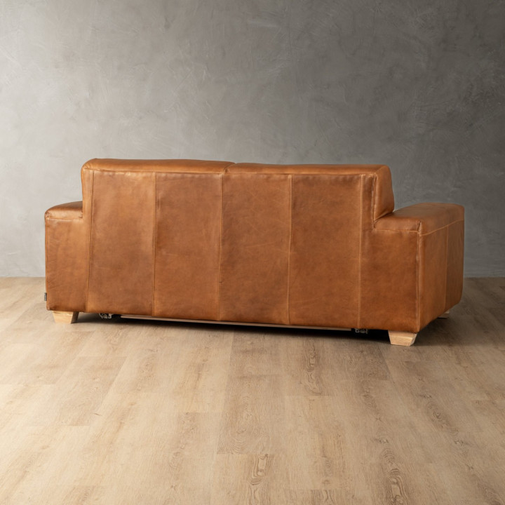 Karoo Leather Sleeper Couch - Butterscotch - 6