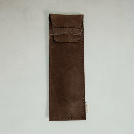 Leather Pen Holder - Brown