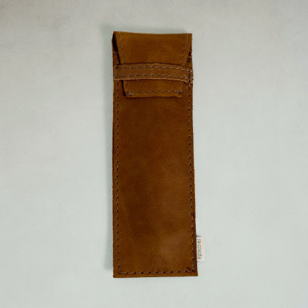 Leather Pen Holder - Tobacco - 1
