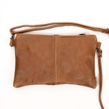 Essence Leather Clutch Crossbody Bag - Butterscotch - 1