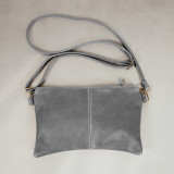 Essence Leather Clutch Crossbody Bag - Pepper - 1