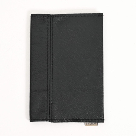 Leather Notebook Cover- A4/A5 - Black - A5