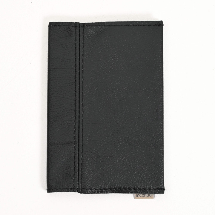 Leather Notebook Cover- A4/A5 - Black - A5 - 1